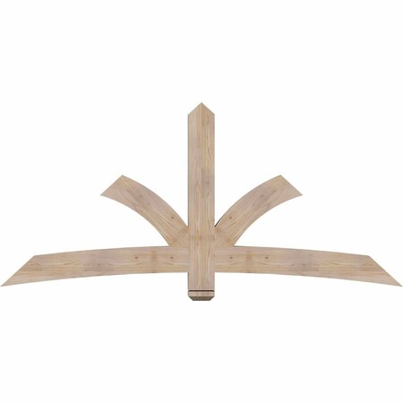 Ekena Millwork Davenport Smooth Timber Gable Bracket, Douglas Fir, 84"W x 38"H x 3 1/2"D x 5 1/2"F, 11/12 Pitch GBW084X38X0406DAV00SDF